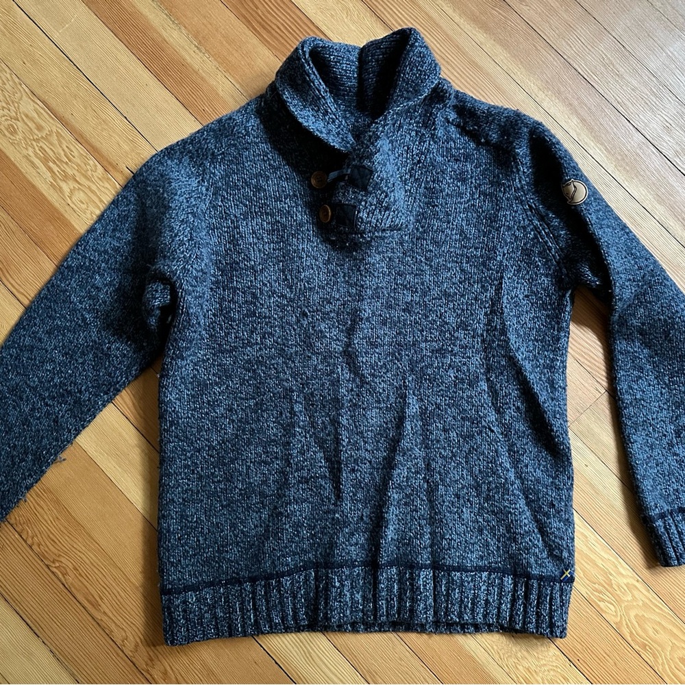 Navy blue Button-Up Sweater
